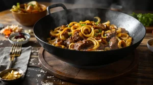 Bœuf caramélisé et oignons fondants : la poêlée asiatique minute qui envoûte votre Nouvel An chinois